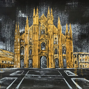 Acrilico su juta, misure 35X55 cm, anno di produzione 2020.