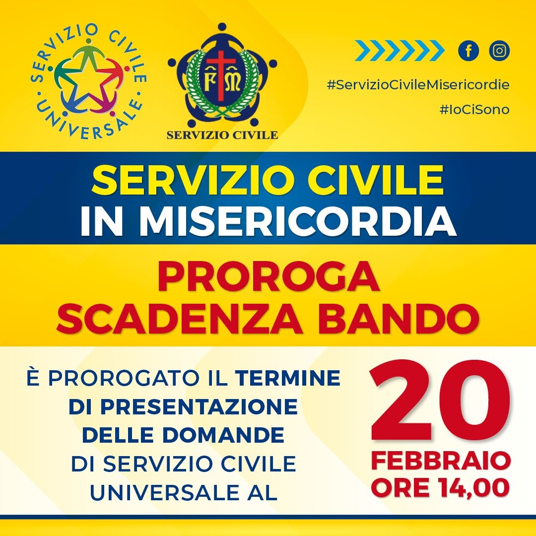 PROROGA SCADENZA BANDO SCN