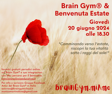 brain gym e benvenuta estate 1
