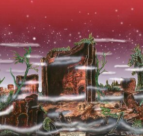 The children of the invasion - Andra Felice mixed technique - cm 70 x 79