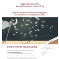 TORINO SPIRITUALITA', OSPEDALE MAURIZIANO 26/09/2024