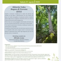 SHINRIN YOKU - BAGNO DI FORESTA O1/08/2020