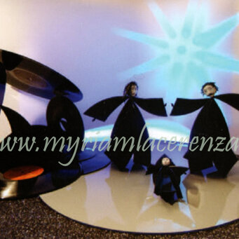 Presepe con dischi di vinile - Premiato con targa Esposto alla 35° EDIZIONE Mostra 100 PRESEPI a Roma, Sale del Bramante, Piazza del Popolo - 2011