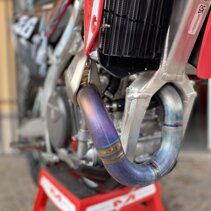 Honda crf 450 2022 Marmitta akrapovic in titanio Honda crf 450 2022 Marmitta akrapovic in titanio
