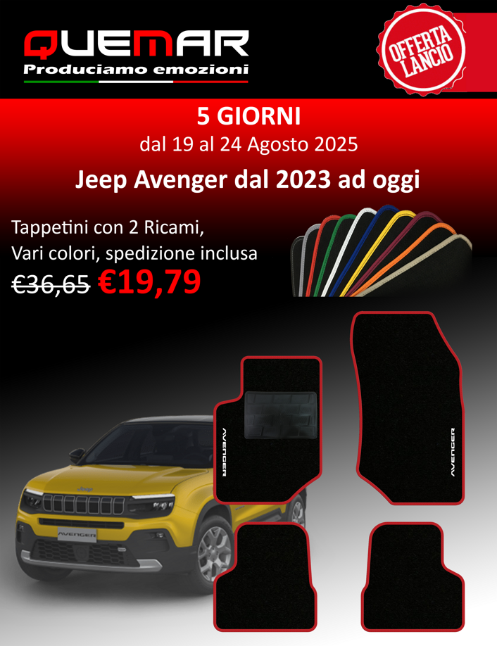 offerta lancio jeep avenger