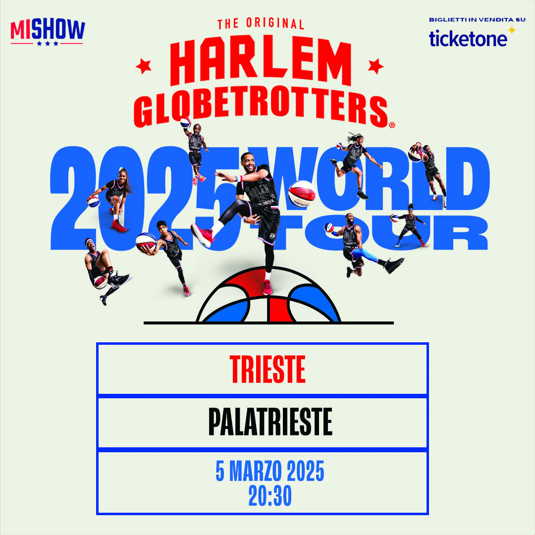 Gli Harlem Globetrotters tornano in FVG: il 5 marzo 2025 a Trieste! Gli Harlem Globetrotters tornano in FVG: il 5 marzo 2025 a Trieste!