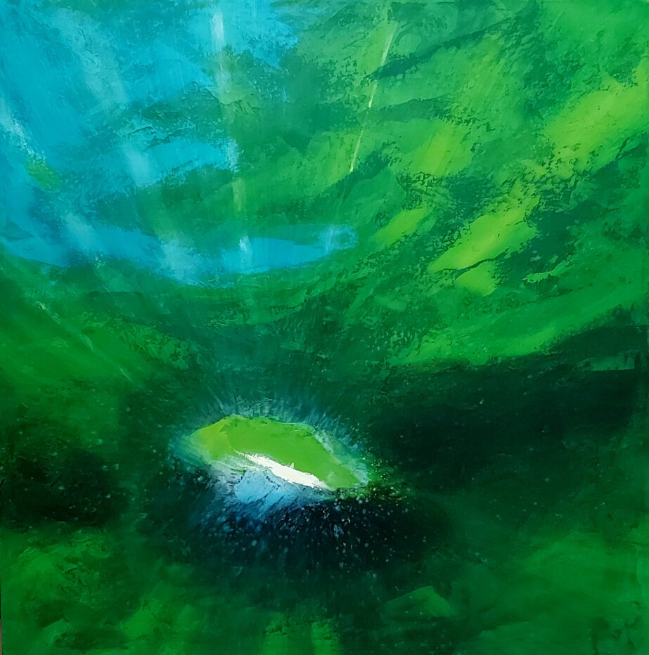 olio su tela, 80x80