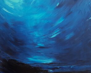 olio su tela, 50x50 - spatola