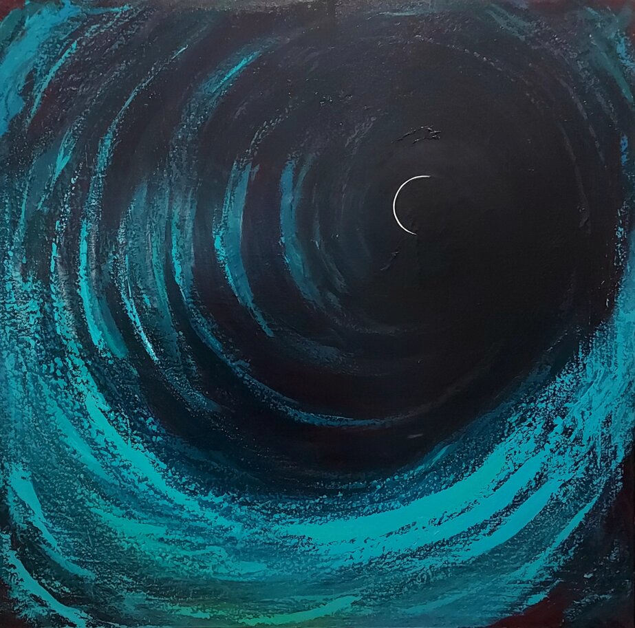 acrilico su tela, 80x80