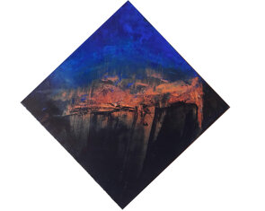 acrilico su tela, 50x50 - spatola