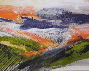 acrilico su carta, 30x17