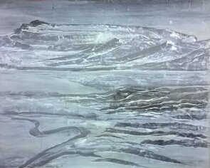 olio su tela, 100x100 - spatola