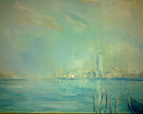 olio su tela, 70x50 - spatola