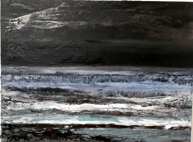 tecnica mista su tela, 80x60