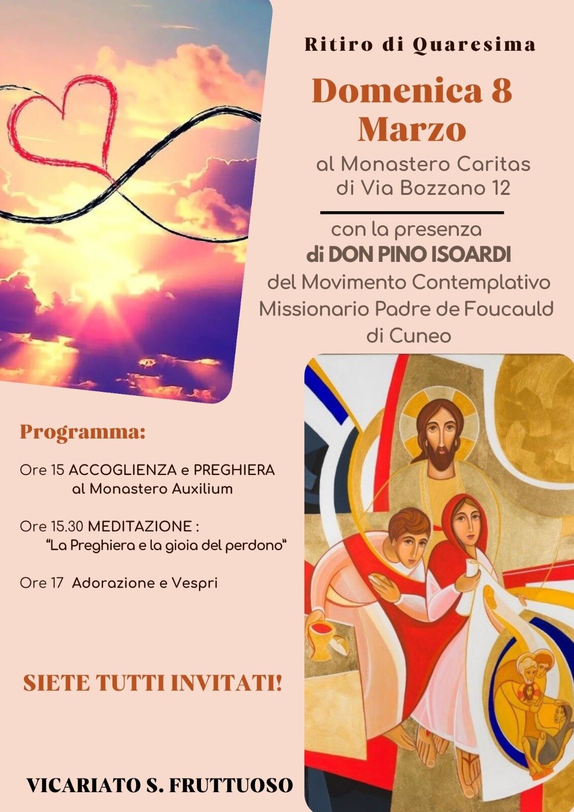 Ritiro Quaresimale Domenica 8 Marzo