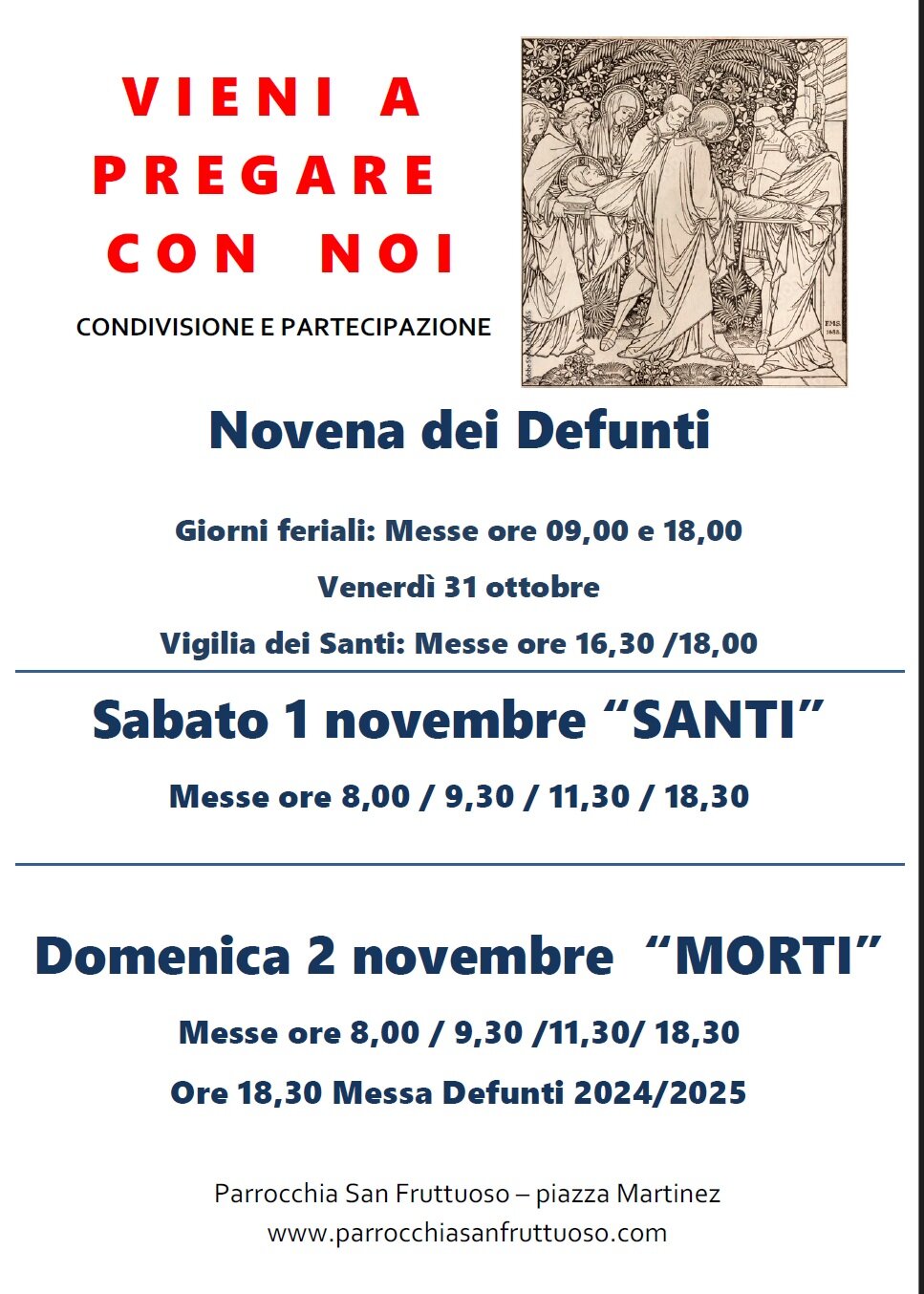 Novena dei Defunti - 1 Novembre