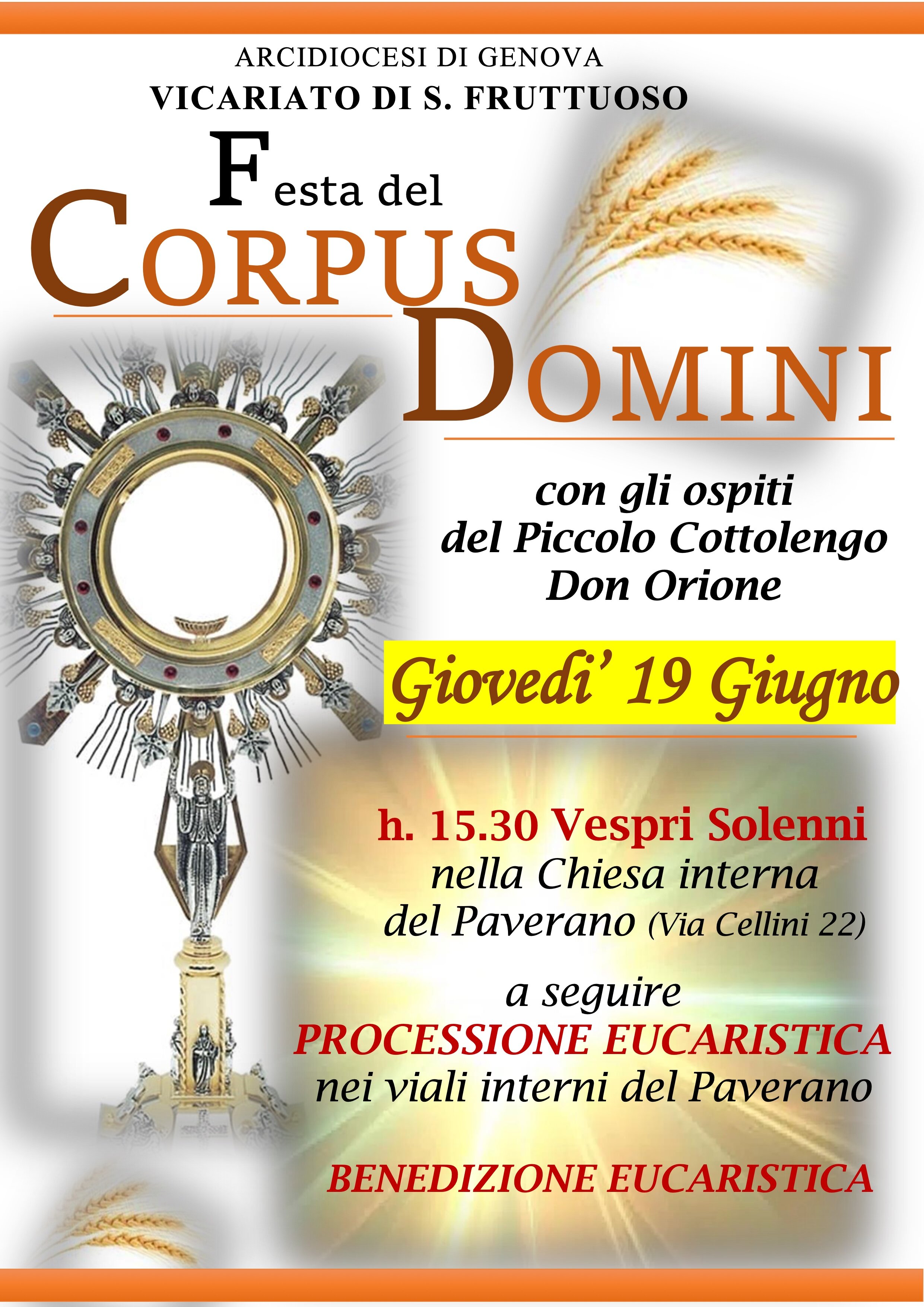 Corpus Domini Vicariale - Giovedì 19 Giugno 2025