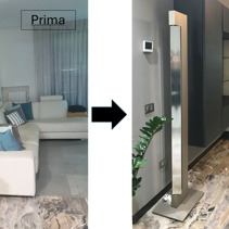 Realizzazione Progetto di Home Relooking Prima e Dopo - SALOTTO