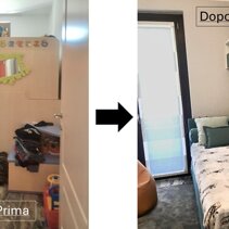 Realizzazione Progetto di Home Relooking Prima e Dopo - CAMERETTA ragazzino