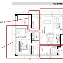 Progetto Interni globale con Ristrutturazione Planimetria 2D di Arredo completo
