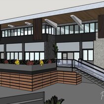 Progetto Rifacimento Facciata Vista isometrica