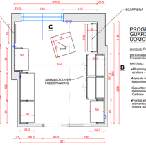 Realizzazione Progetto Arredamento Cabina Armadio Progetto 2D globale Cabina Armadio