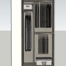 Realizzazione Progetto Arredamento per Interni Dettaglio interno armadio