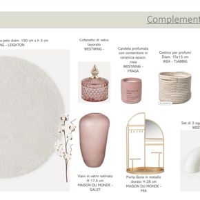Servizio Home Personal Shopper Shopping File Fotografico per Soprammobili e complementi di arredo vari per cameretta ragazza