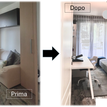 Realizzazione Progetto di Home Relooking Prima e Dopo - CAMERA-STUDIO