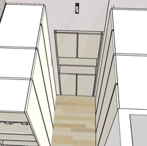 Realizzazione Progetto Arredamento per Interni Vista superiore Cabina Armadio