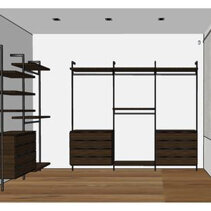 Progetto Interni globale con Ristrutturazione Disegno 3D Progetto interni cabina armadio