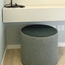 Realizzazione Progetto Arredamento per Interni Dettaglio Pouff per toiletta Camera Matrimoniale