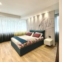 Progetto Interni globale con Ristrutturazione Letto matrimoniale King Size imbottito con contenitore