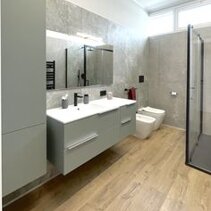 Progetto Interni globale con Ristrutturazione Arredi Bagno moderno