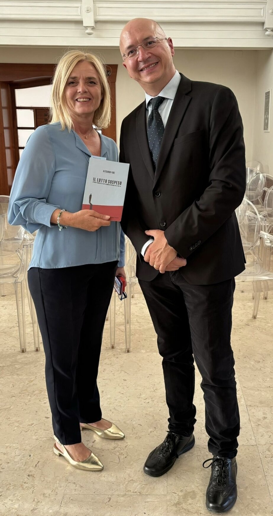 Avv. Alessandro Fiore e la Dott.ssa Gigliotti, segretario del Circolo Montecitorio