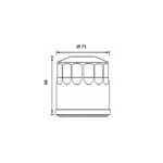 filtro-olio-peugeot-metropolis-400cctriumph-bonneville-800cc-ok191