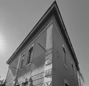 facciata di un restauro villa sardegna cagliari