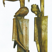 Giovanna d'Arco e Guidarello Ferro - 1994 - 200x40x30 cm Giovanna d'Arco e Guidarello Ferro - 1994 - 200x40x30 cm