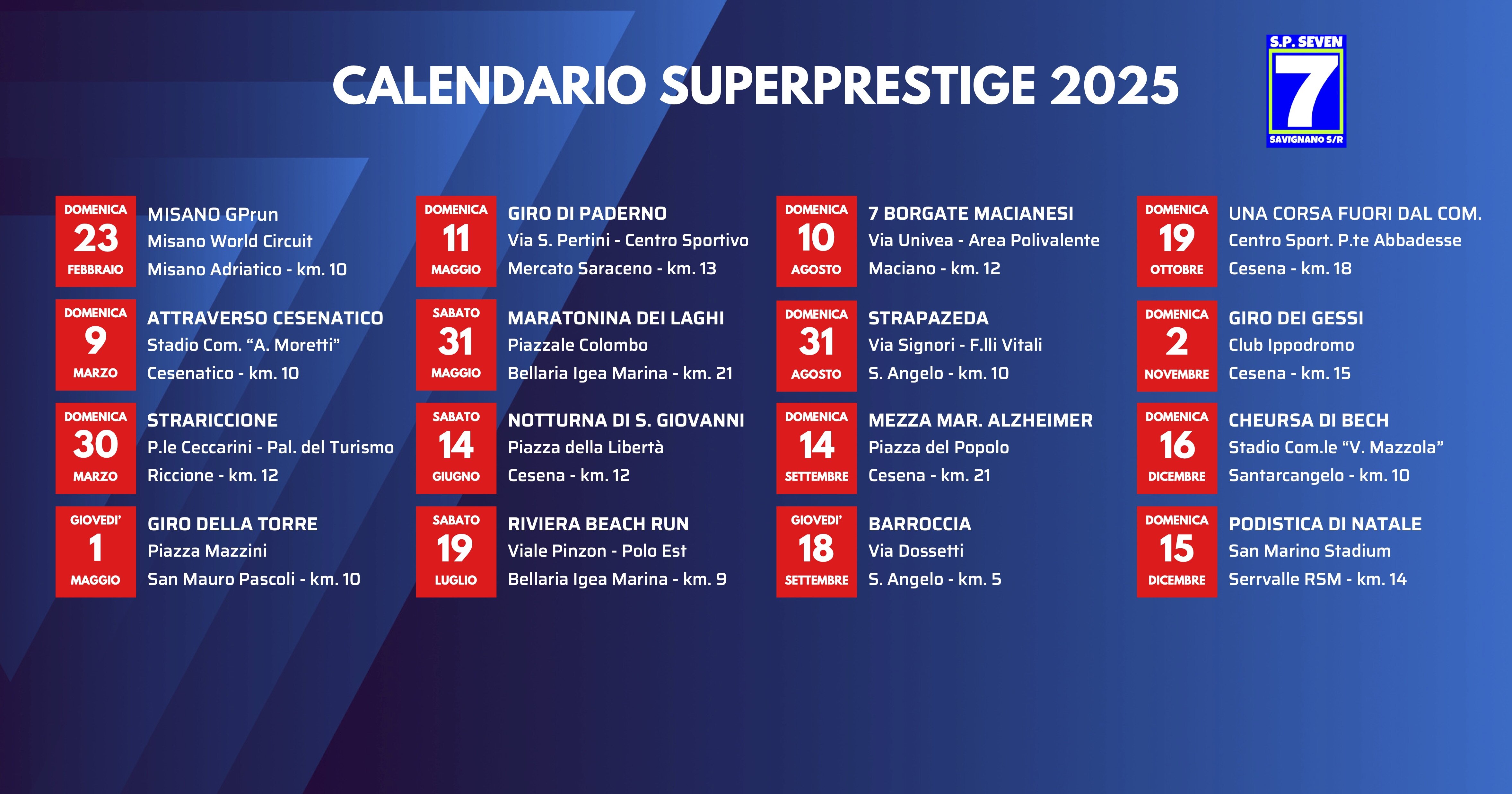Riparte il nuovo calendario SuperPrestige 2025