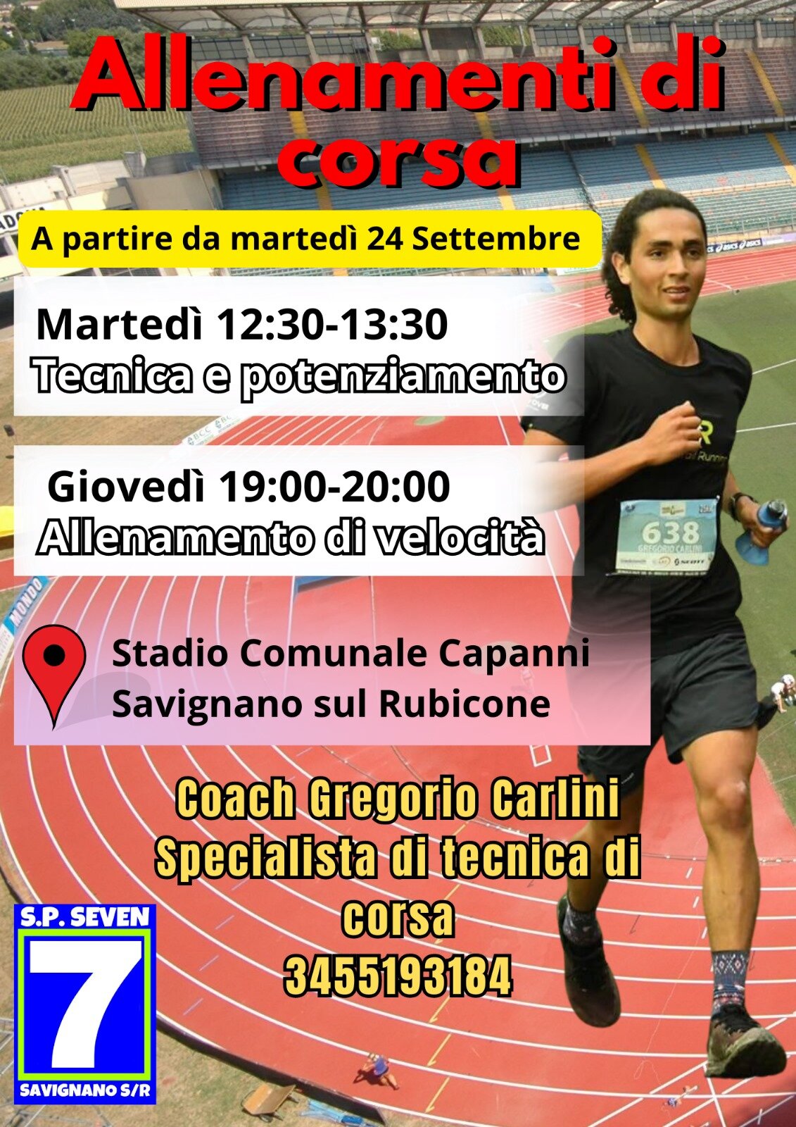 Corsi di tecnica di corsa con Gregorio Carlini