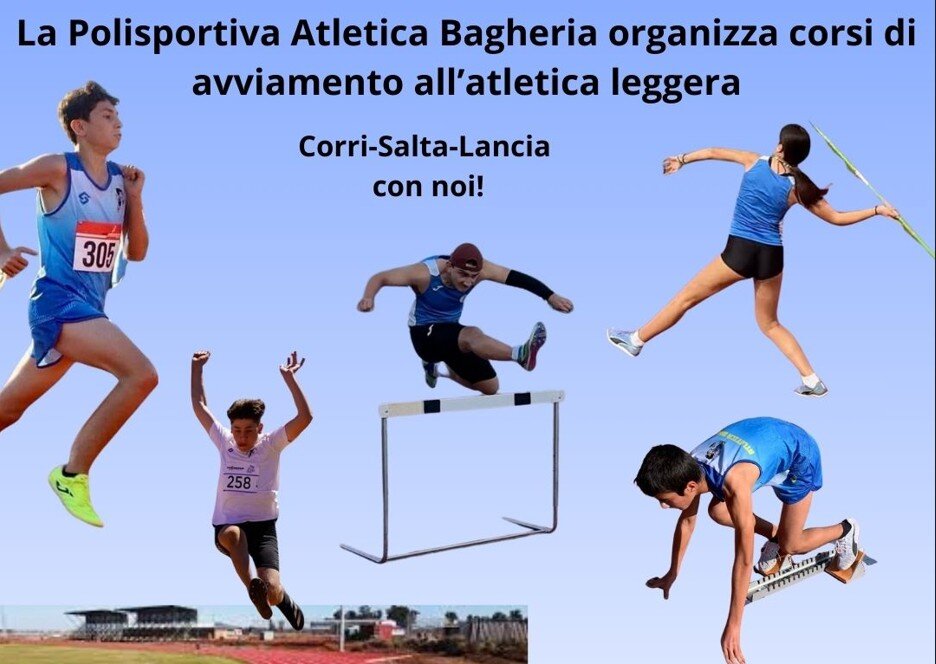 Al via i corsi di Atletica Leggera presso la Polisportiva Atletica Bagheria