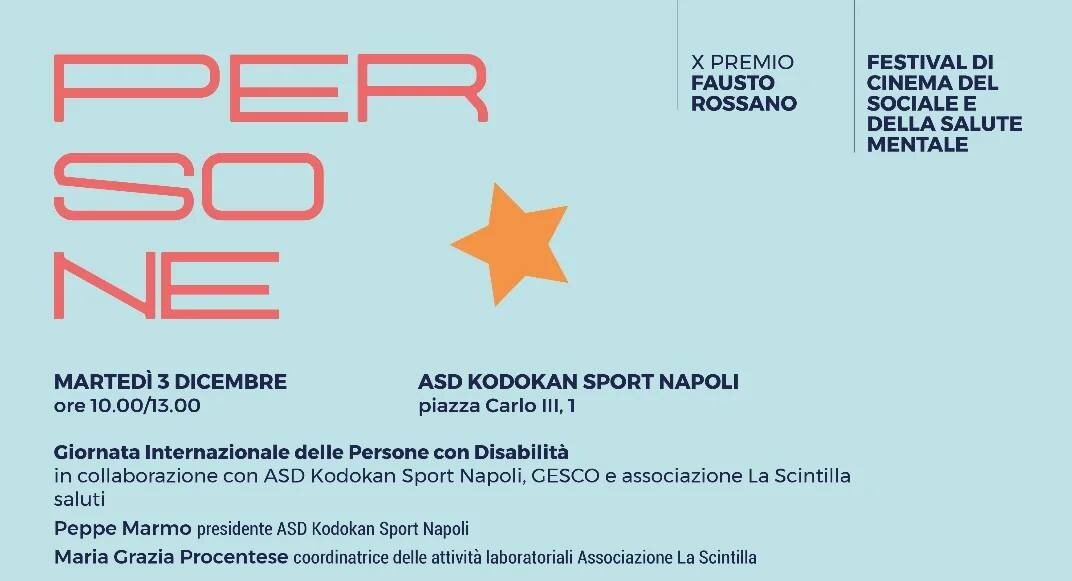 Martedì 3 dicembre Giornata Internazionale delle Persone con Disabilitá