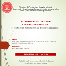 29 novembre 2022 Regolamento di disciplina e sistema sanzionatorio