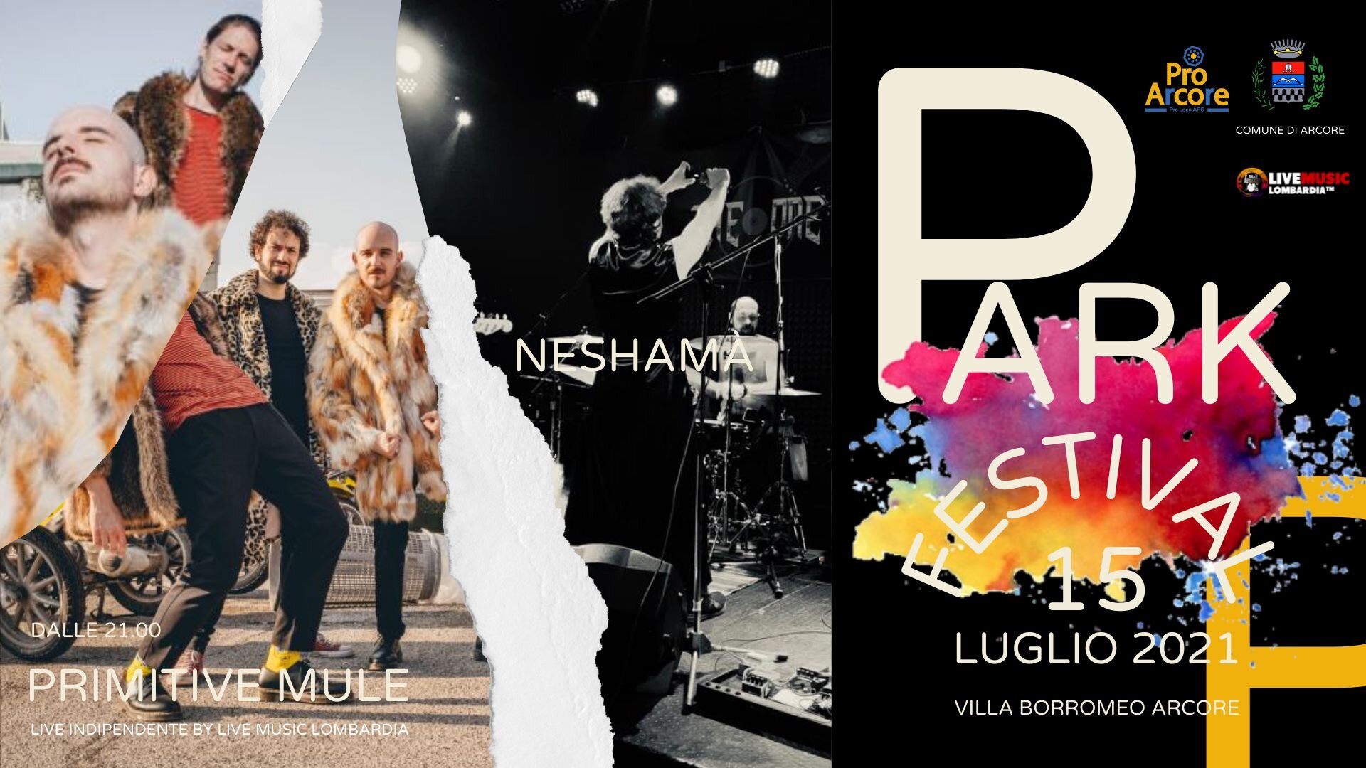 Neshamà + Primitive Mule in concerto - Park Festival - Giovedì 15 Luglio ore 21.00