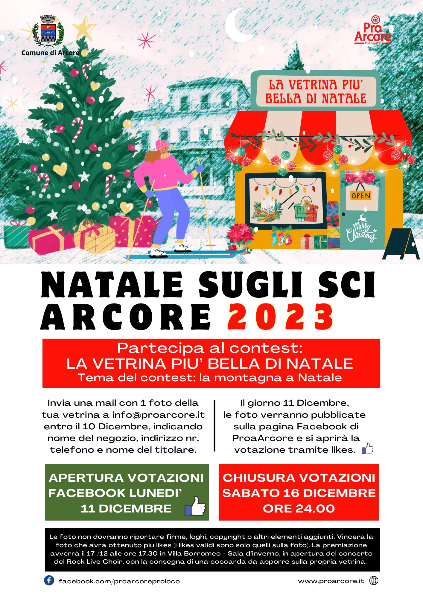 Natale sugli sci - Arcore 2023 - La vetrina più bella di Natale 2023