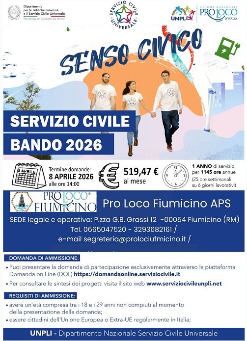 BANDO SERVIZIO CIVILE UNIVERSALE