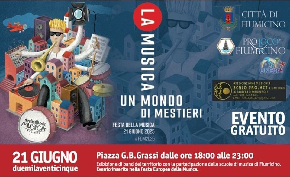 FESTA EUROPEA DELLA MUSICA dalle 18 alle 21, Piazza G. B. Grassi