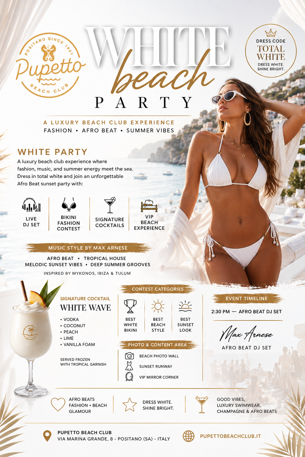 White Beach Party a Positano