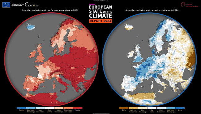 Report clima 2025 del programma Copernicus