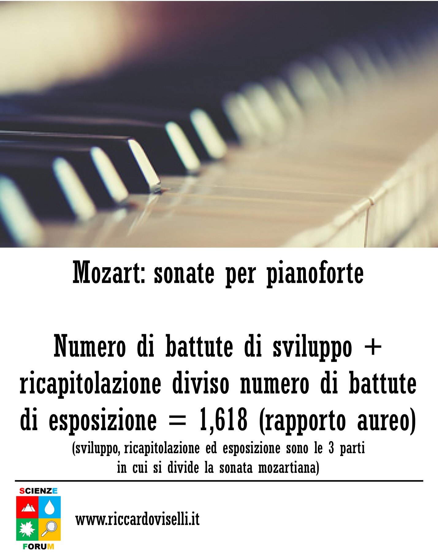 rapporto aureo nella musica di Mozart